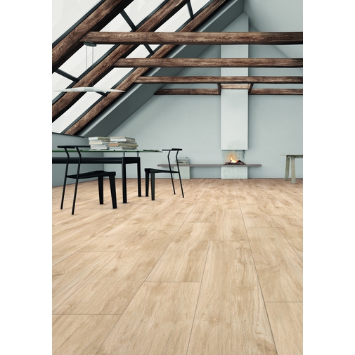 Piastrella in gres porcellanato rettificato effetto legno color grano 15x120 cm - Tavolato, Casalgrande Padana