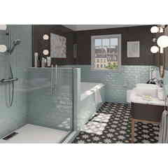 Piastrella rivestimento lucida strutturata 7.5x15 Bulevar Antracite Mainzu