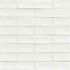 Piastrella rivestimento lucida strutturata 7.5x30  Bianco Original - Mainzu