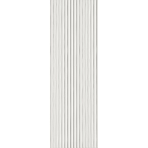 Piastrella rivestimento rigata, Bianco Avenue, 33,3x100 cm - Comfort G, Dom Ceramiche