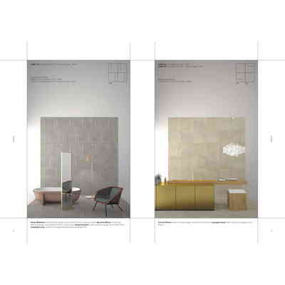 Piastrelle in gres porcellanato effetto cemento, Fango 60x60 cm - Lines 2/A, Ceramica Bardelli