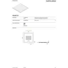 Piatto Doccia 100x80 a basso spessore - Catalano