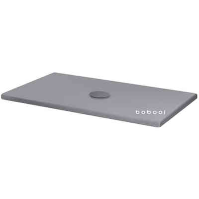 Piatto doccia ceramica opaca antibatterico Cenere 70x90x3h cm - Uniko, Azzurra Ceramica