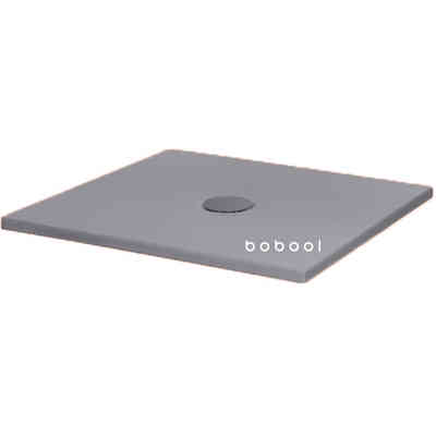 Piatto doccia ceramica opaca antibatterico Cenere 90x90x3h cm - Uniko, Azzurra Ceramica