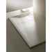 Piatto doccia effetto pietra a spacco, 80x140x3,5 cm Bianco - Well Plus, Arblu
