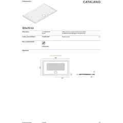 Piatto Doccia in ceramica 120x70 a basso spessore - Catalano