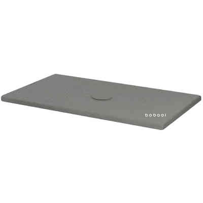 Piatto doccia in ceramica effetto cemento Malta Grigio 80x100x3h cm - Uniko, Azzurra