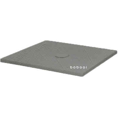 Piatto doccia in ceramica effetto cemento Malta Grigio 80x80x3h cm - Uniko, Azzurra Ceramica