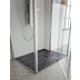 Piatto doccia in resina effetto legno, nero Antracite Decapè, 70x90x3 cm - Woody, Arblu