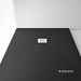 Piatto doccia in resina effetto pietra a spacco, nero Antracite, 70x140x3 cm - Well, Arblu