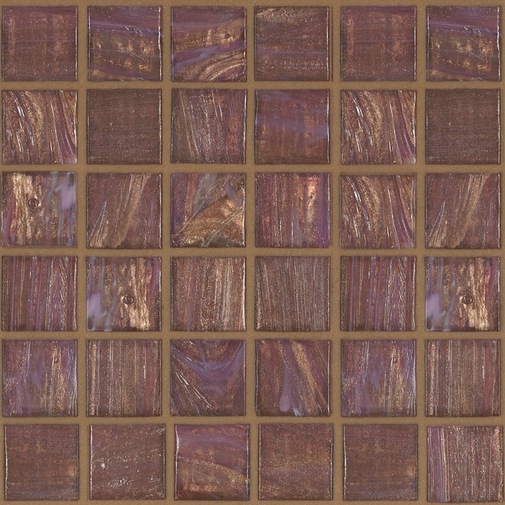 Pink glass paste mosaic 50.11 5x5 cm tiles with installation kit - Gemme, Bisazza