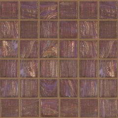 Pink glass paste mosaic 50.11 5x5 cm tiles with installation kit - Gemme, Bisazza