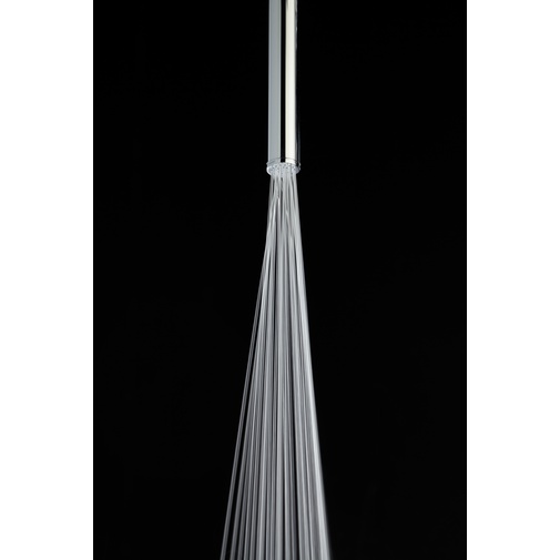 Pipe shower head, rain effect with ceiling attachment, h60, 2.8 diameter - Vertical jet, Bossini