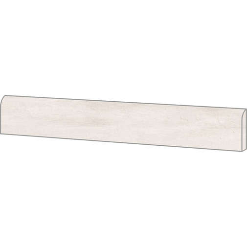 Plinthe effet béton en grès cérame, Concrete White 7,3x60 cm - Set, Ceramica Sant'Agostino