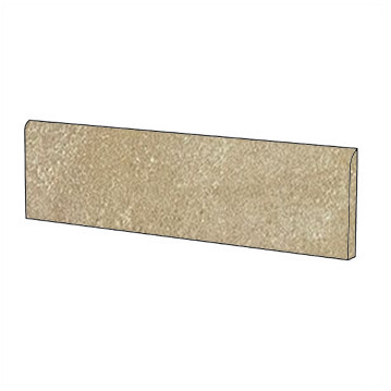 Plinthe effet pierre en grès cérame beige Porto Cervo Lappato 9x60 cm - Pierres sardes, Casalgrande Padana