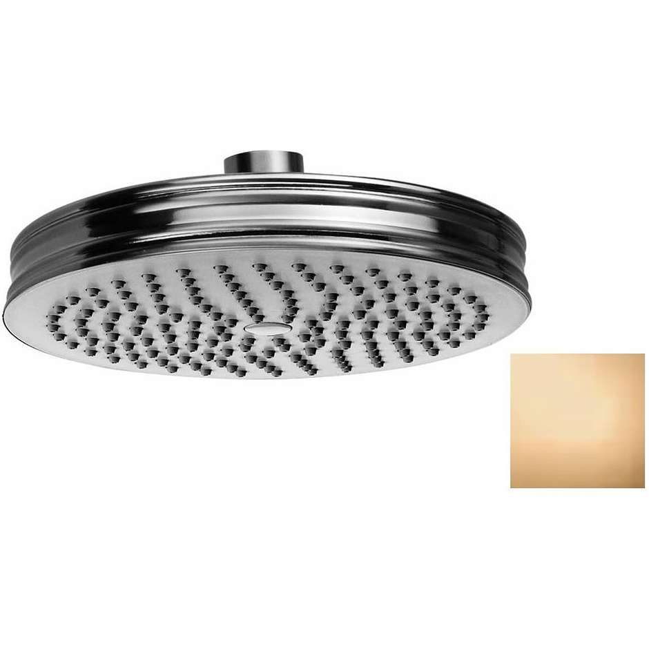 Pomme de douche ronde 14 cm, laiton vieilli, connexion universelle - Liberty, Bossini