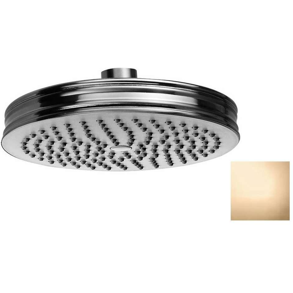 Pomme de douche ronde de style classique 14 cm, or, connexion universelle - Liberty, Bossini