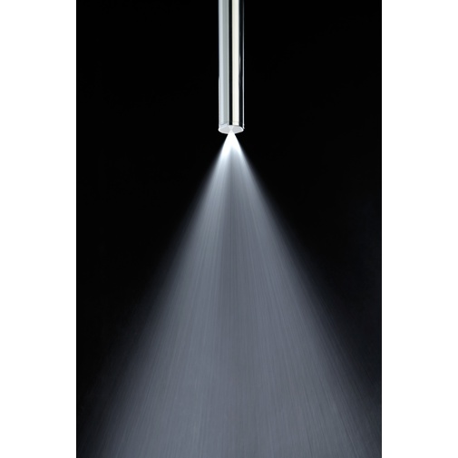 Pomme de douche tube, jet nébulisé, raccordement plafond h60, diam.2,8 - Jet vertical, Bossini