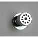 Pomme de douche à jet de pluie nébulisé orientable latéralement, chrome - Tondo Gom, Bossini