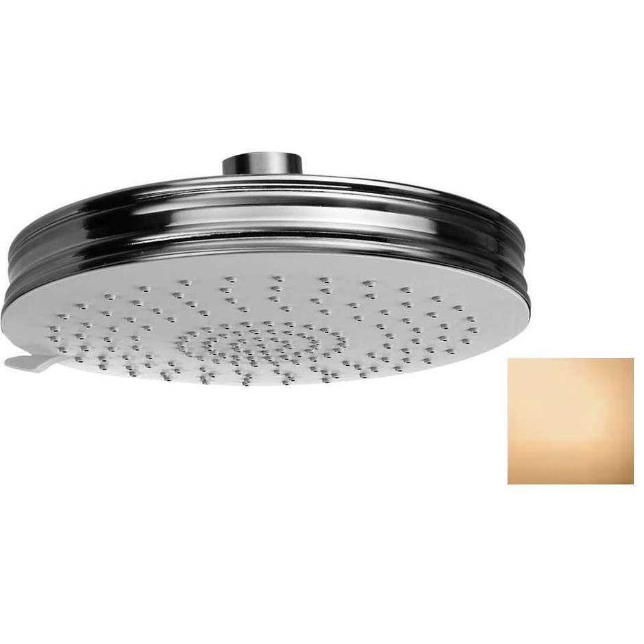Pommeau de douche 3 jets, diam.14 cm, laiton vieilli, raccord universel - Liberty, Bossini