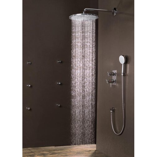Pommeau de douche au design exclusif, rond 40cm bras mural 50cm - Dream Oki, Bossini