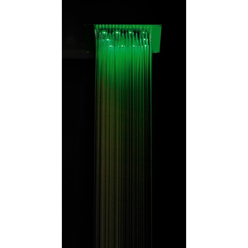 Pommeau de douche carré encastrable au plafond avec chromothérapie 37x37 cm - Dream, Bossini