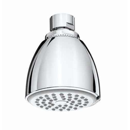 Pommeau de douche chromé diamètre 6,7 cm, raccord universel - Ovo Gom, Bossini