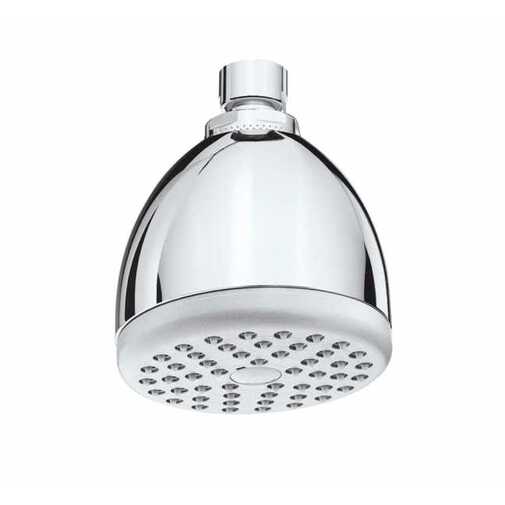 Pommeau de douche chromé diamètre 9 cm, raccordement universel - Ovo Rain, Bossini