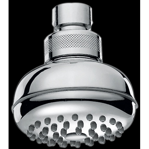 Pommeau de douche diamètre 6,8 avec anti-calcaire, raccord universel - Caoutchouc, Bossini