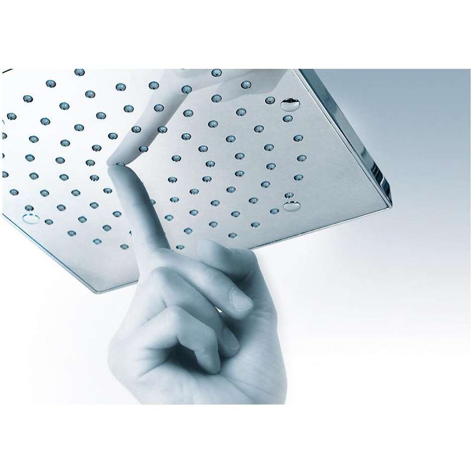 Pommeau de douche encastrable au plafond, carré 26x26 cm - Cube, Bossini