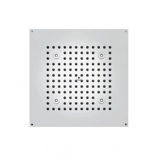 Pommeau de douche encastré au plafond, avec lumière led orange, carré 37x37 cm - Dream, Bossini