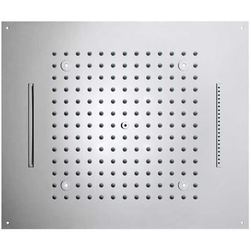 Pommeau de douche encastré au plafond, lumières led orange, trois jets, 57x47 cm - Dream 3 Sprays, Bossini