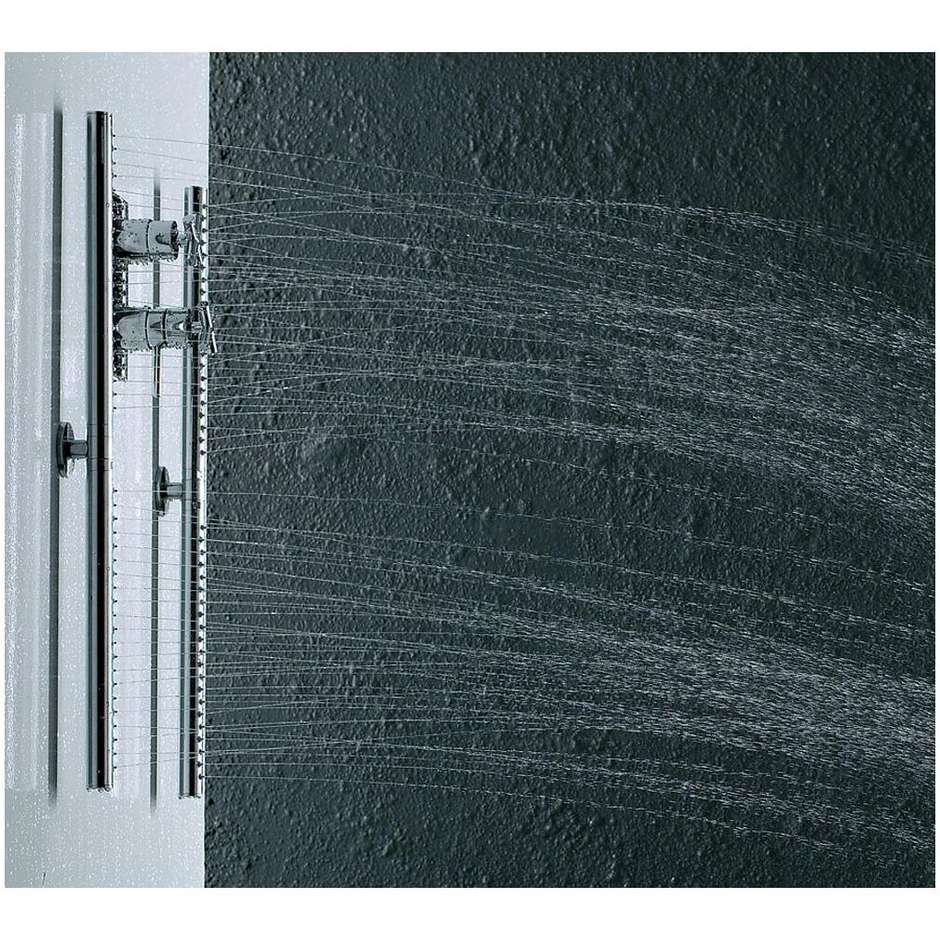 Pommeau de douche latéral avec barre réglable 52 cm, chrome, pour meubles de salle de bain modernes - Body Bar, Bossini