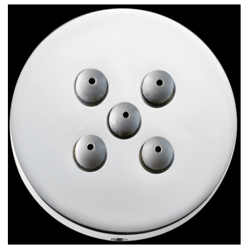 Pommeau de douche latéral à jet nébulisé, rond 5,4 cm, encastrable - Nebulizair, Bossini