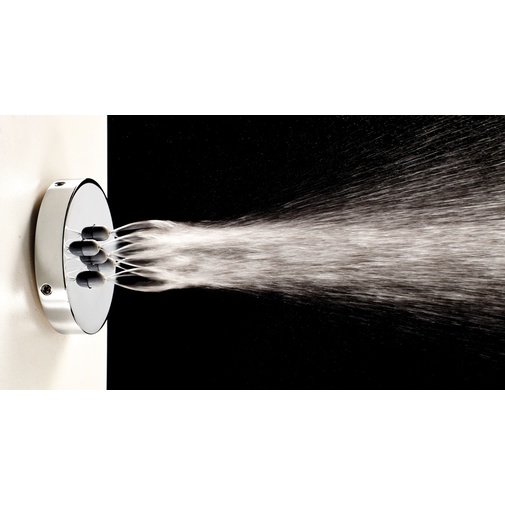 Pommeau de douche latéral à jet nébulisé, rond 5,4 cm, encastrable - Nebulizair, Bossini