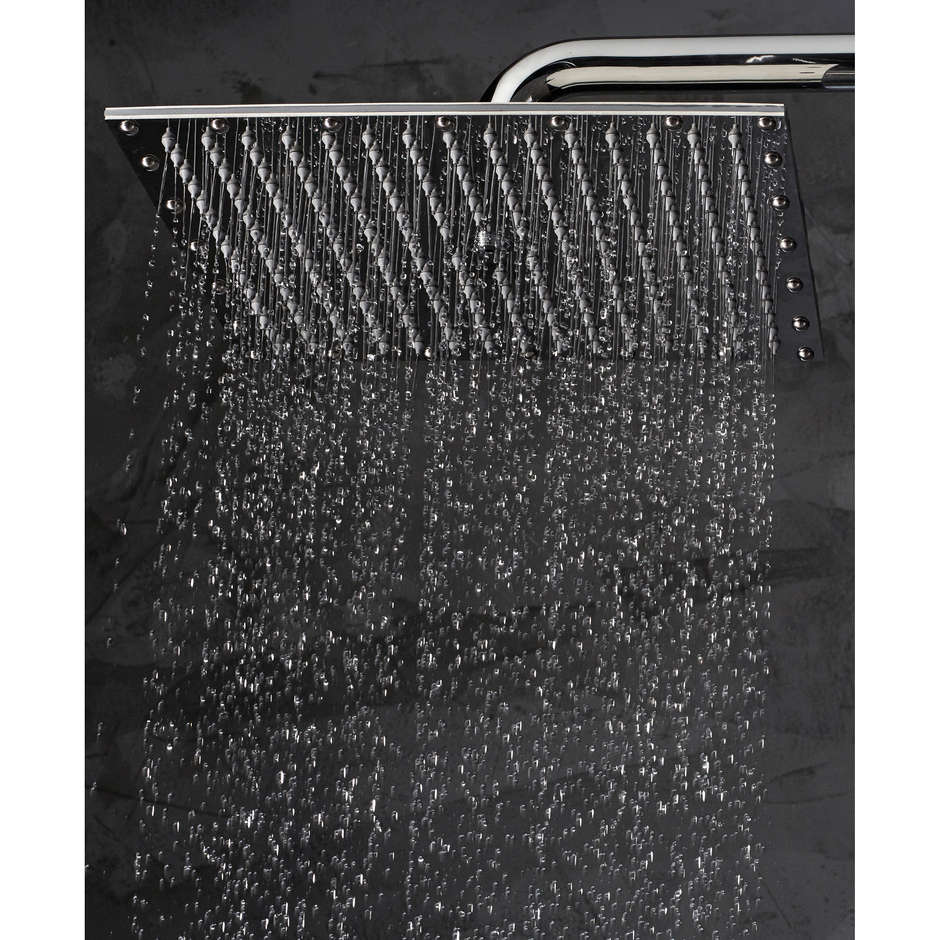 Pommeau de douche mural au goût raffiné, carré 30x30 cm, faible épaisseur - Paris, Bossini