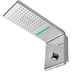 Pommeau de douche mural chrome 3 jets inverseur, chromothérapie led rvb 45x20 Syncro-Neb Bossini