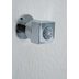 Pommeau de douche orientable latéralement 34x34 laiton nickel brossé - Cubic Mas, Bossini