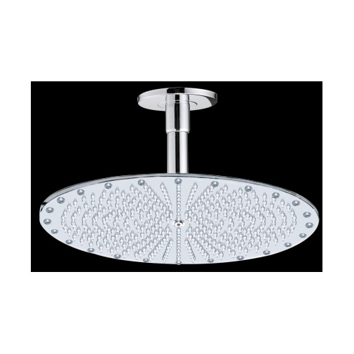Pommeau de douche plafond sophistiqué, rond 40 cm, faible épaisseur - Paris Oki, Bossini