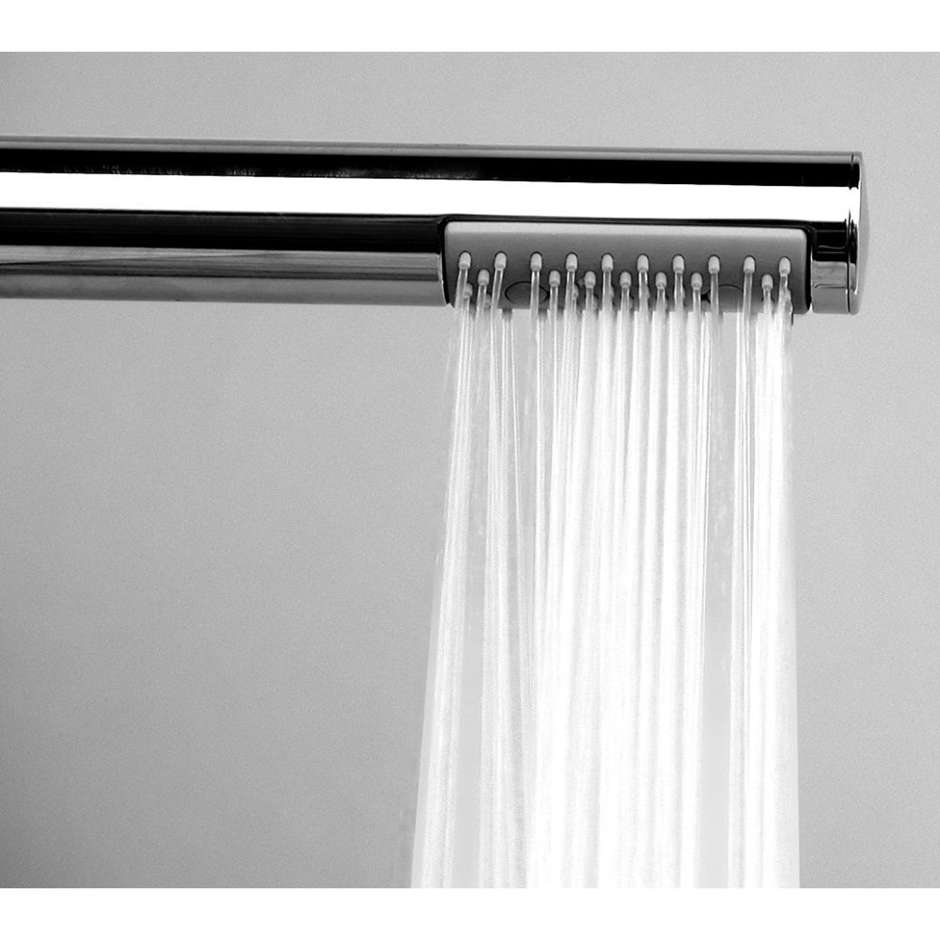 Pommeau de douche rond 25 cm, avec douchette intégrée, chrome - Oki-Renovation, Bossini