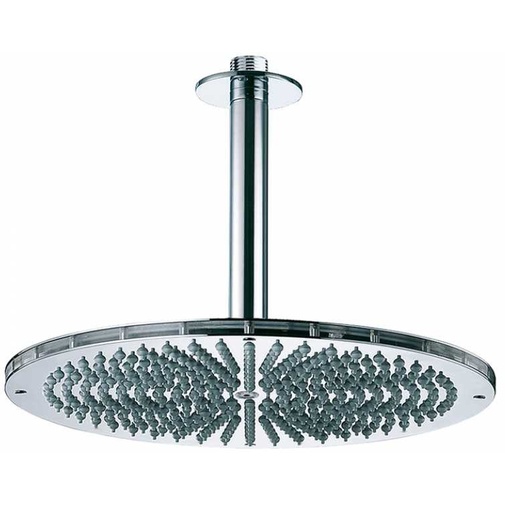 Pommeau de douche rond, chromé 40 cm, design élégant, raccordement au plafond - Dream Oki, Bossini