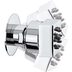 Pommeau de douche à jet de pluie carré latéral, pour douche, laiton chromé - Cubic_Gom, Bossini