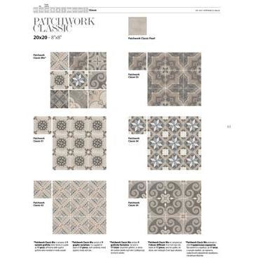 Porcelain stoneware cement effect tile, 20x20 cm - Patchwork Classic 03, Sant'Agostino