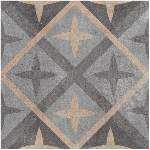 Porcelain stoneware cement effect tile, 20x20 cm - Patchwork Classic Mix, Sant'Agostino