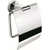 Porta carta igienica con coperchio cromato- Basic, Colombo Design