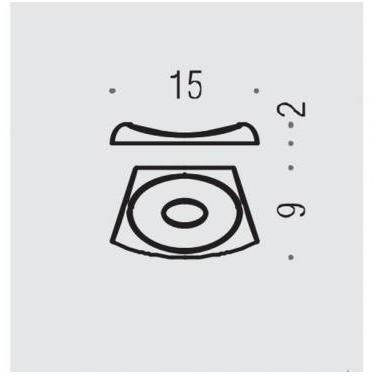 Porta sapone d'appoggio cromato stile moderno - Land, Colombo Design