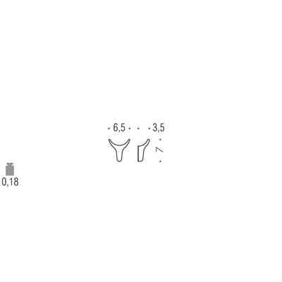 Portabito cromato moderno - Hook, Colombo Design