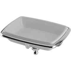 Porte-savon mural en porcelaine avec soucoupe - Venessia Lineabeta