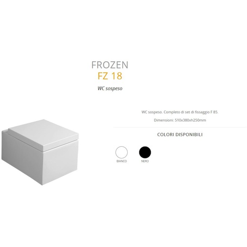 Pot suspendu carré, blanc brillant 51x38x25 cm - Frozen, Simas