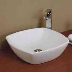 Quadratisches Aufsatzwaschbecken 42x42cm Aria Jaquar White